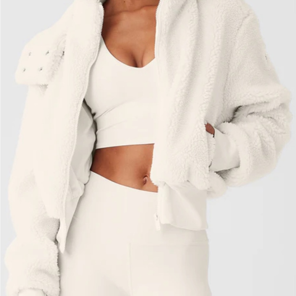 Alo Foxy Sherpa Jacket Ivory XS